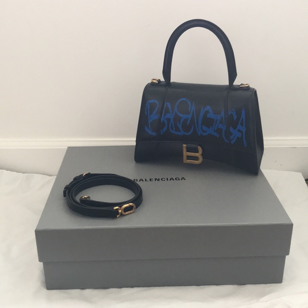 Sold on Trad•esy Balenciaga Rare hourglass limited edition graffiti